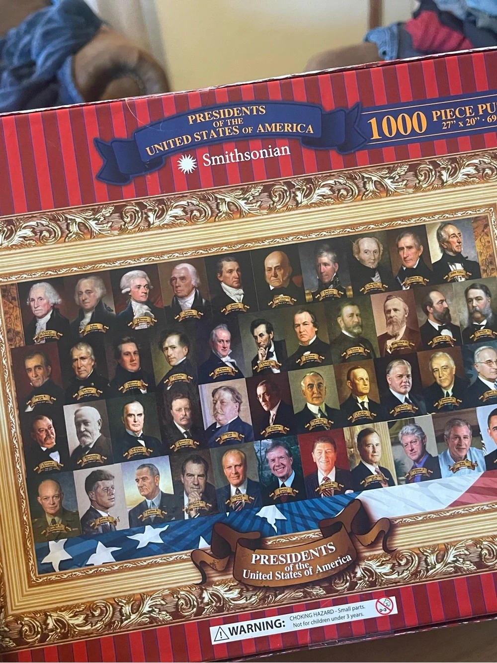 Presidents of the United States of America 1000 piece Puzzle Smithsonian sealed